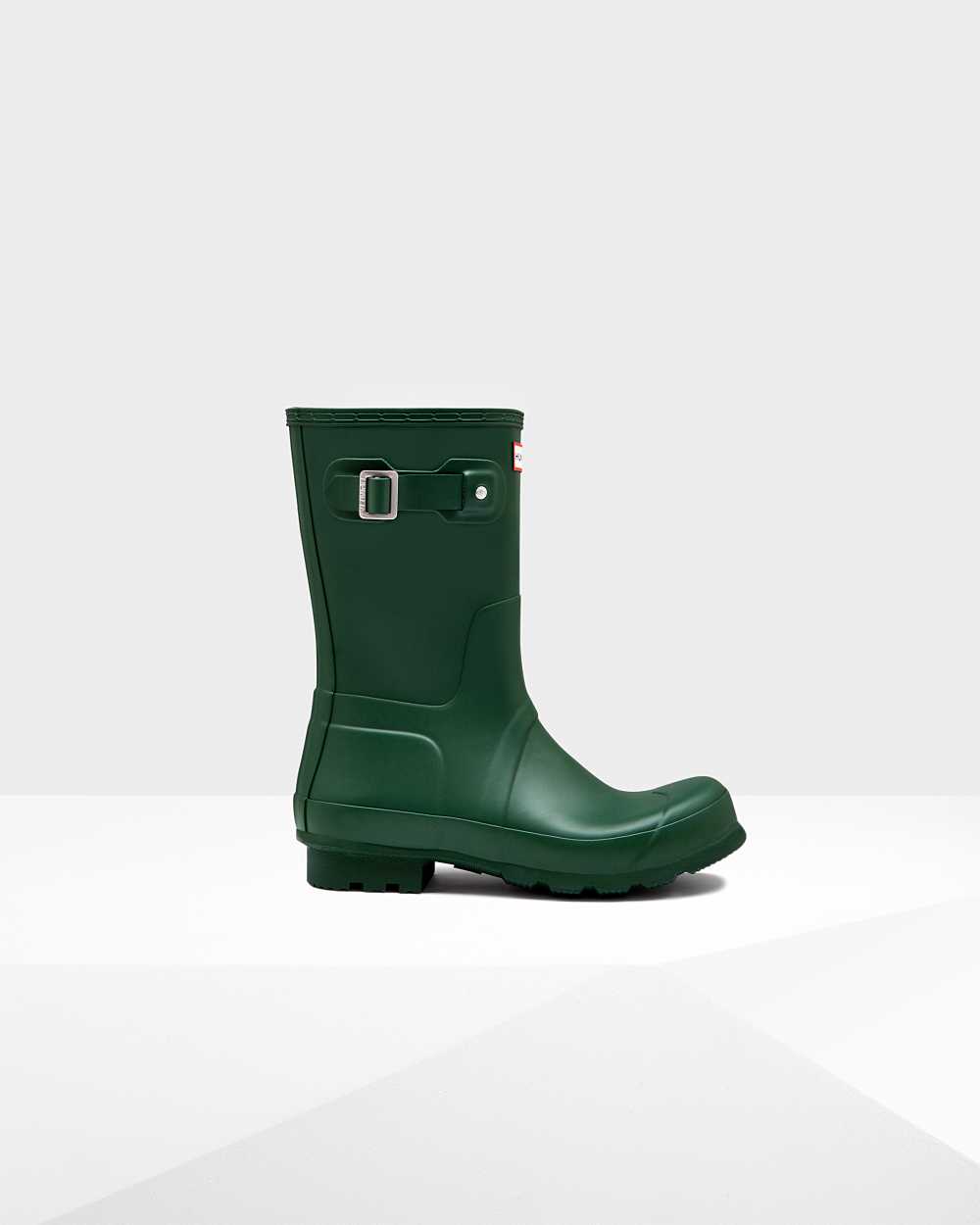 Hunter Men's Original Short Wellington Boots Green,PKND45021